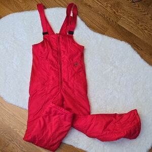 SKYR Red Snow Bibs, Mens Small